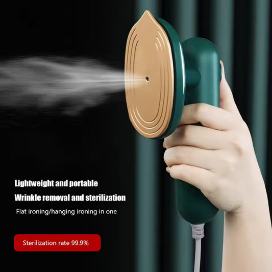 Portable Green Steam Iron – Fast & Convenient Garment Steamer
