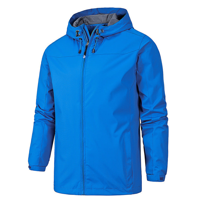 Men's Hooded Autumn Outdoor Jacket – Lightweight Casual Windbreaker