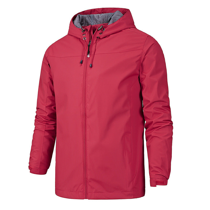 Men's Hooded Autumn Outdoor Jacket – Lightweight Casual Windbreaker