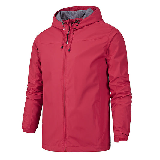 Men's Hooded Autumn Outdoor Jacket – Lightweight Casual Windbreaker