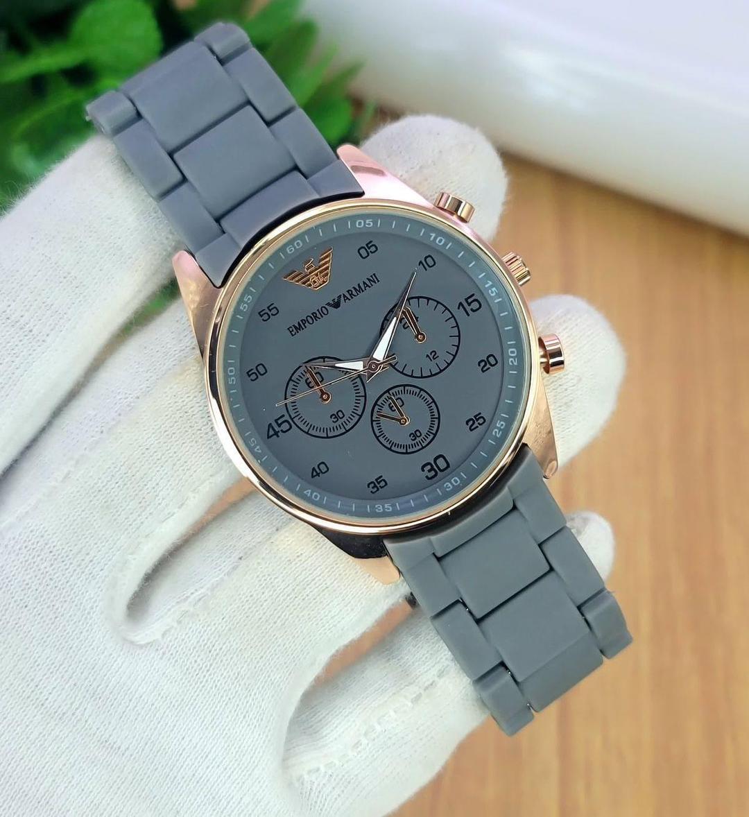 Men's Chronograph Stainless Steel Watch – Black