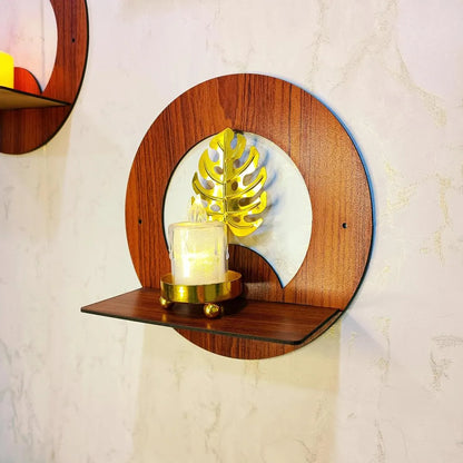 Modern Wooden Wall Shelves Set of 4 – Decorative MDF Floating Shelves
