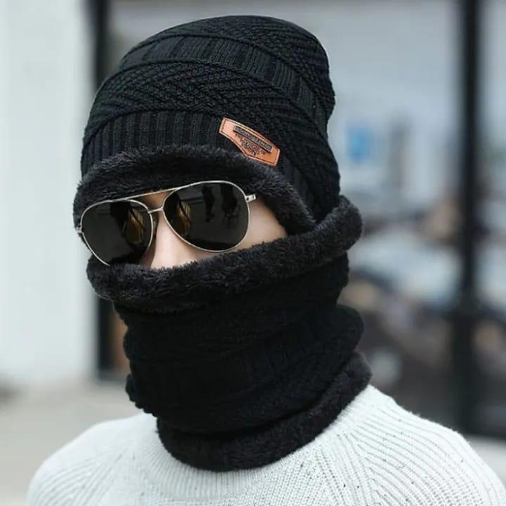 Premium Winter Beanie & Neck Warmer Set – Unisex