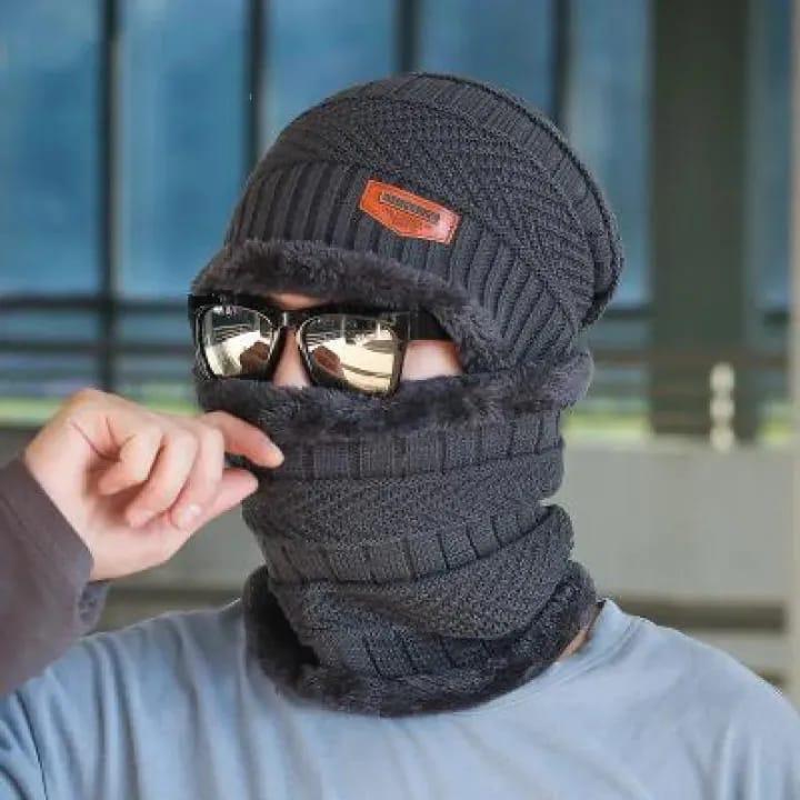 Premium Winter Beanie & Neck Warmer Set – Unisex
