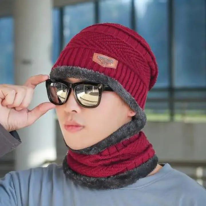 Premium Winter Beanie & Neck Warmer Set – Unisex