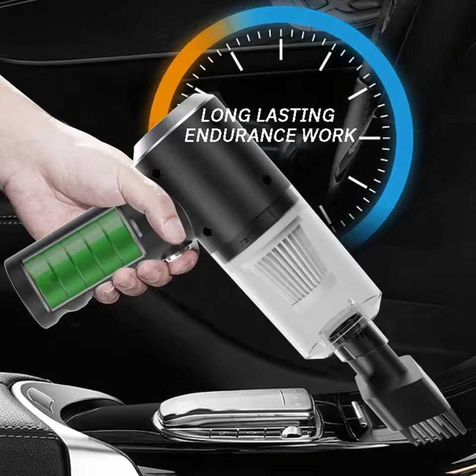 3-in-1 Portable Car Vacuum Cleaner – Cordless Handheld Cleaning Tool